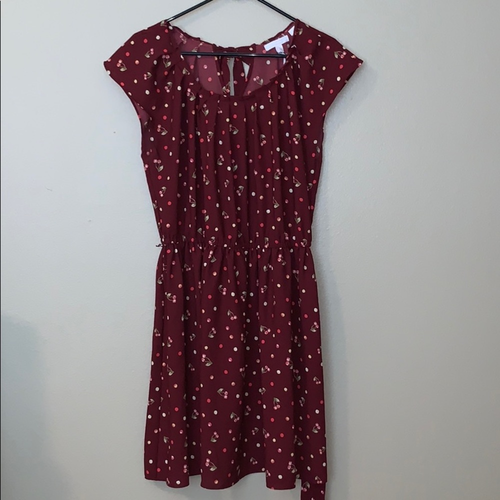 Lauren Conrad pleat neck dress